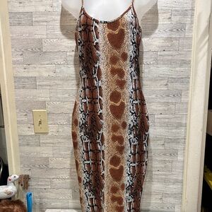 Absolutely Snakeskin Pattern Pet Dress